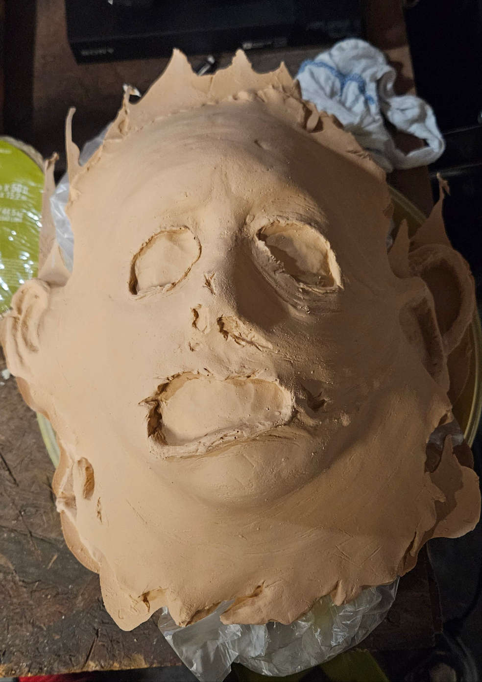 2022 Skinned Leatherface Mask Latex Blank