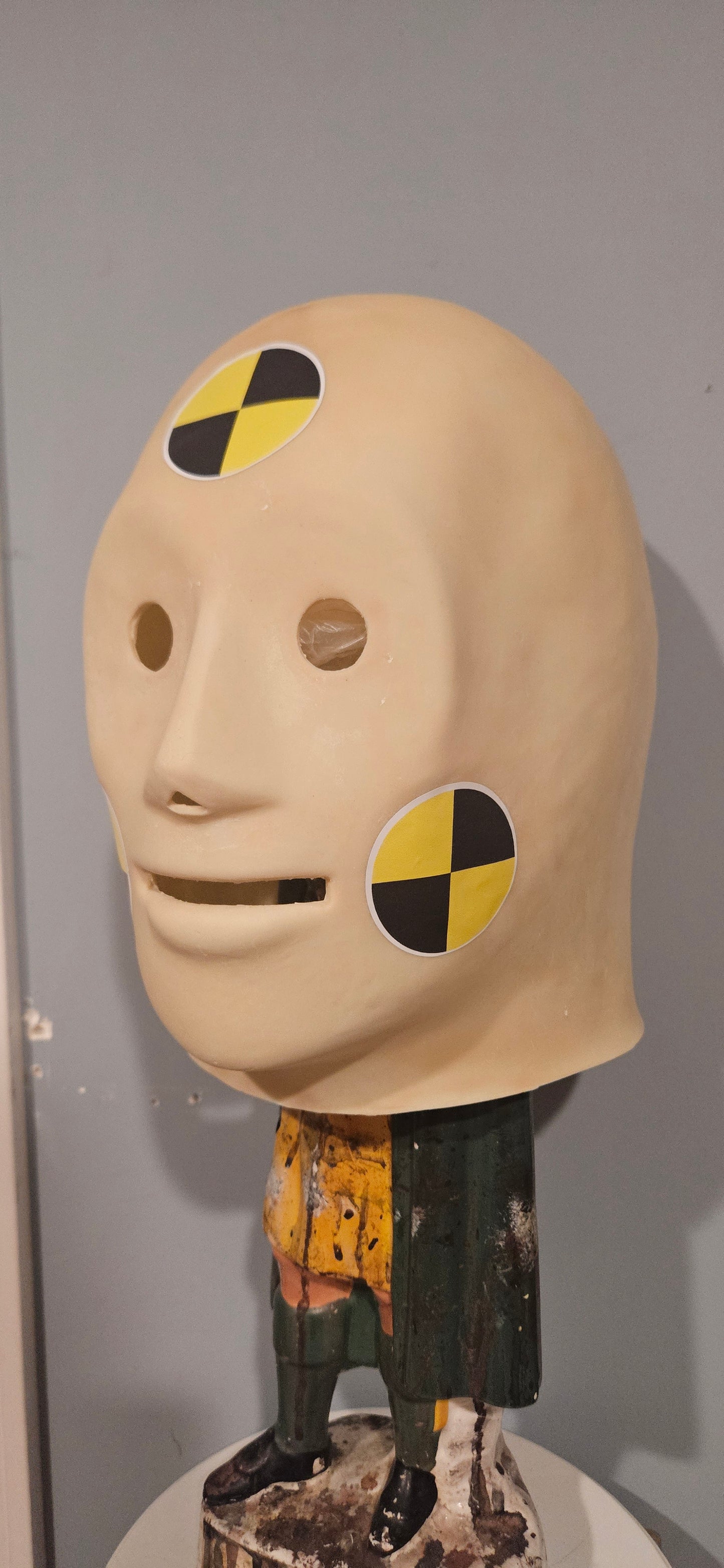 Crash Dummy Latex Mask