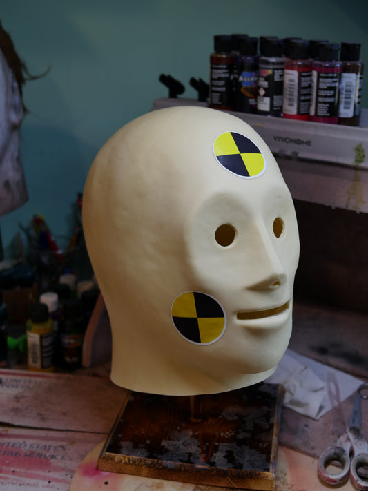 Crash Dummy Latex Mask