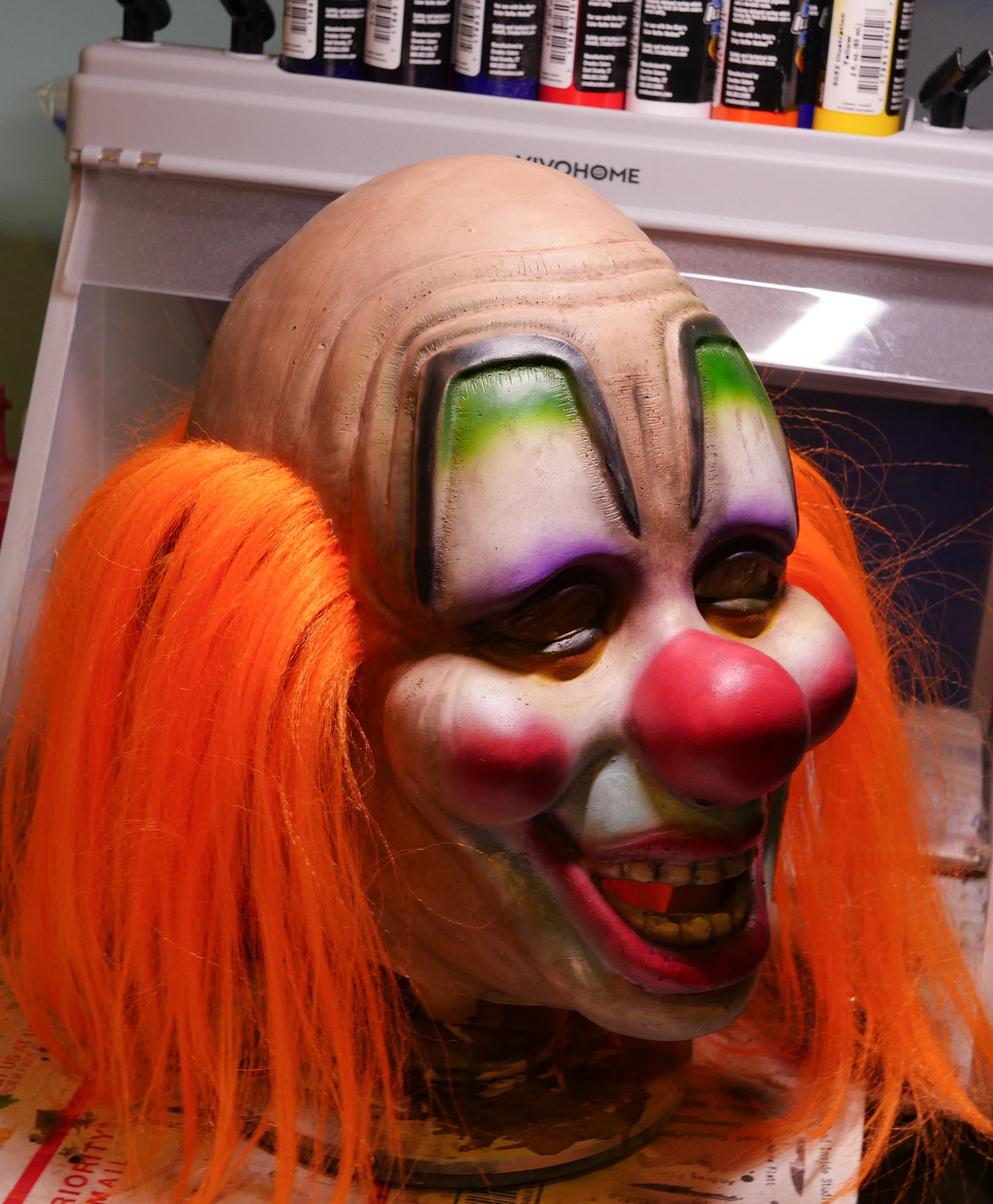 West German Jester Clown Mask