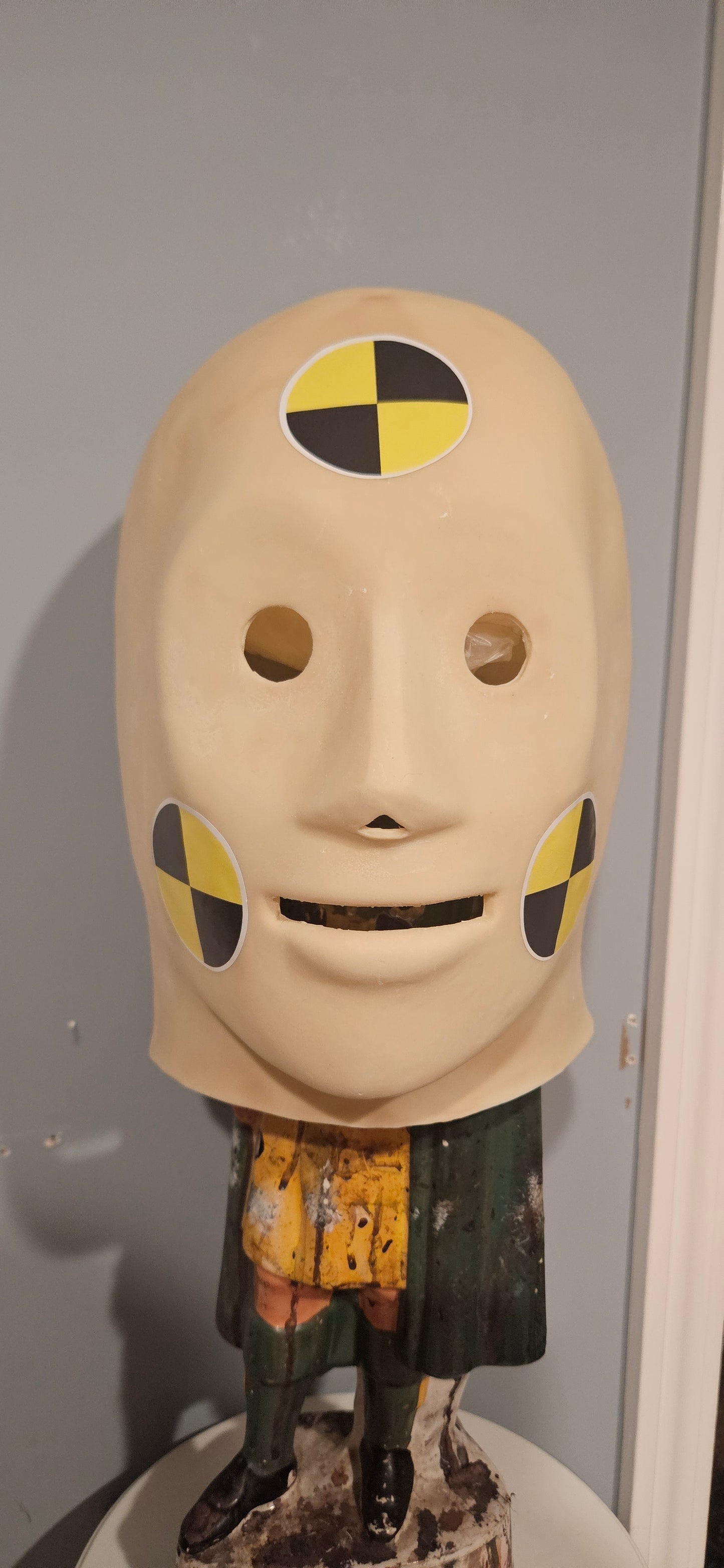 Crash Dummy Latex Mask