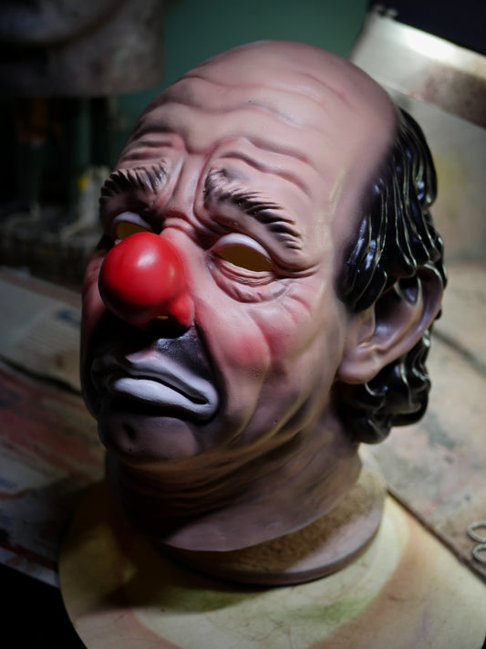 Vintage Sad Clown Latex Mask