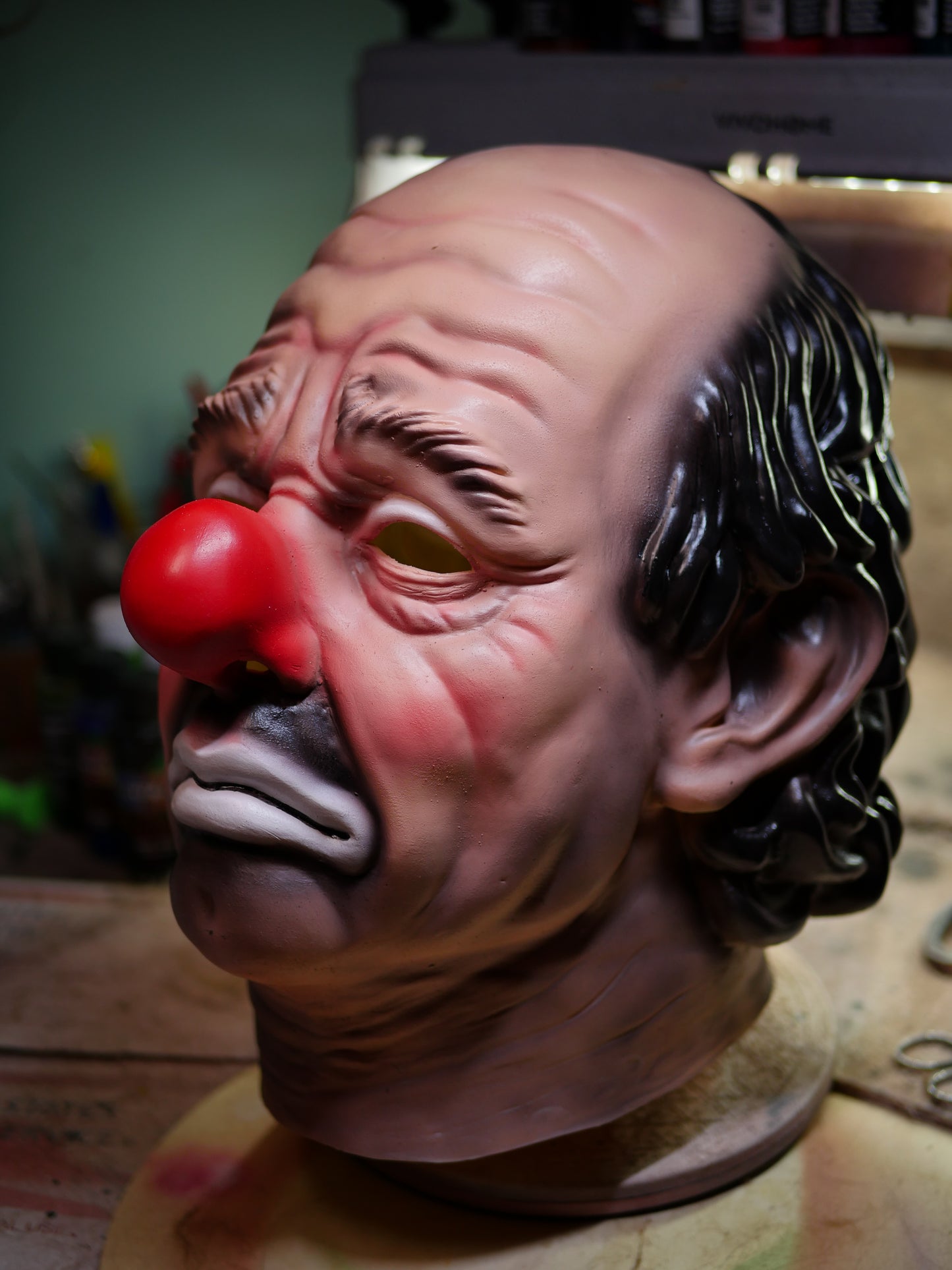 Vintage Sad Clown Latex Mask