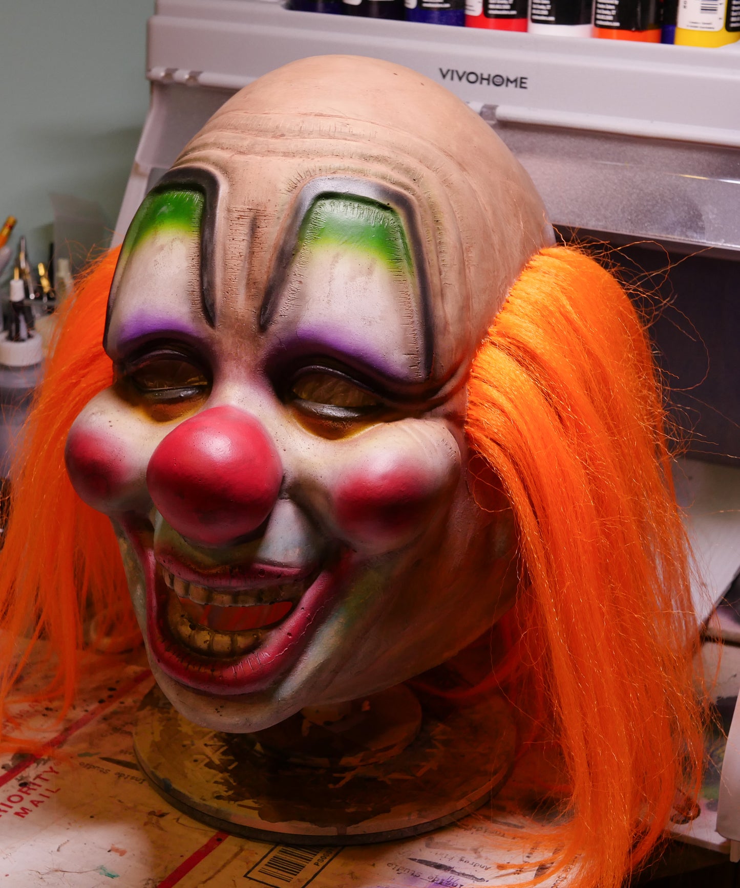West German Jester Clown Mask