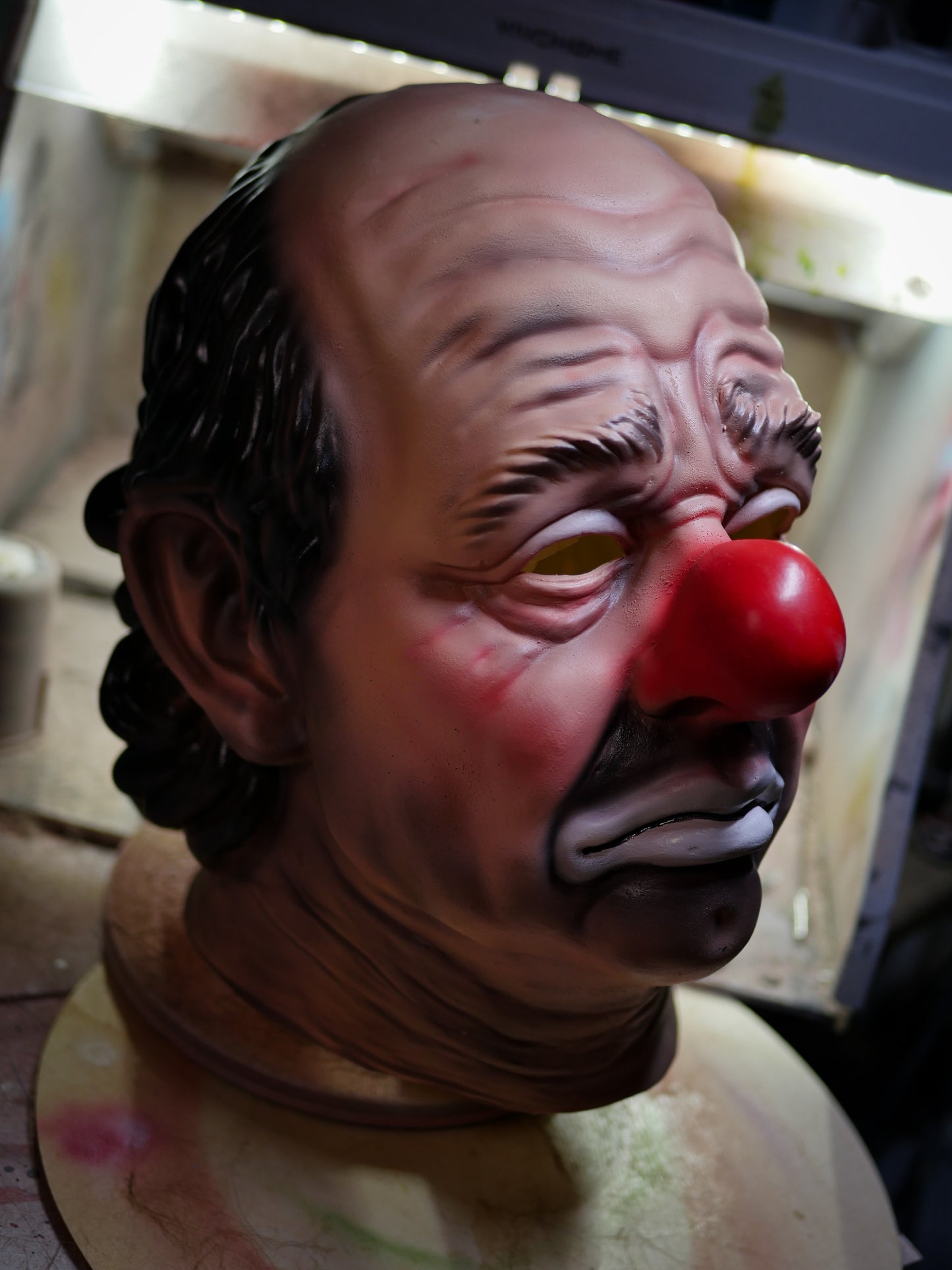 Vintage Sad Clown Latex Mask